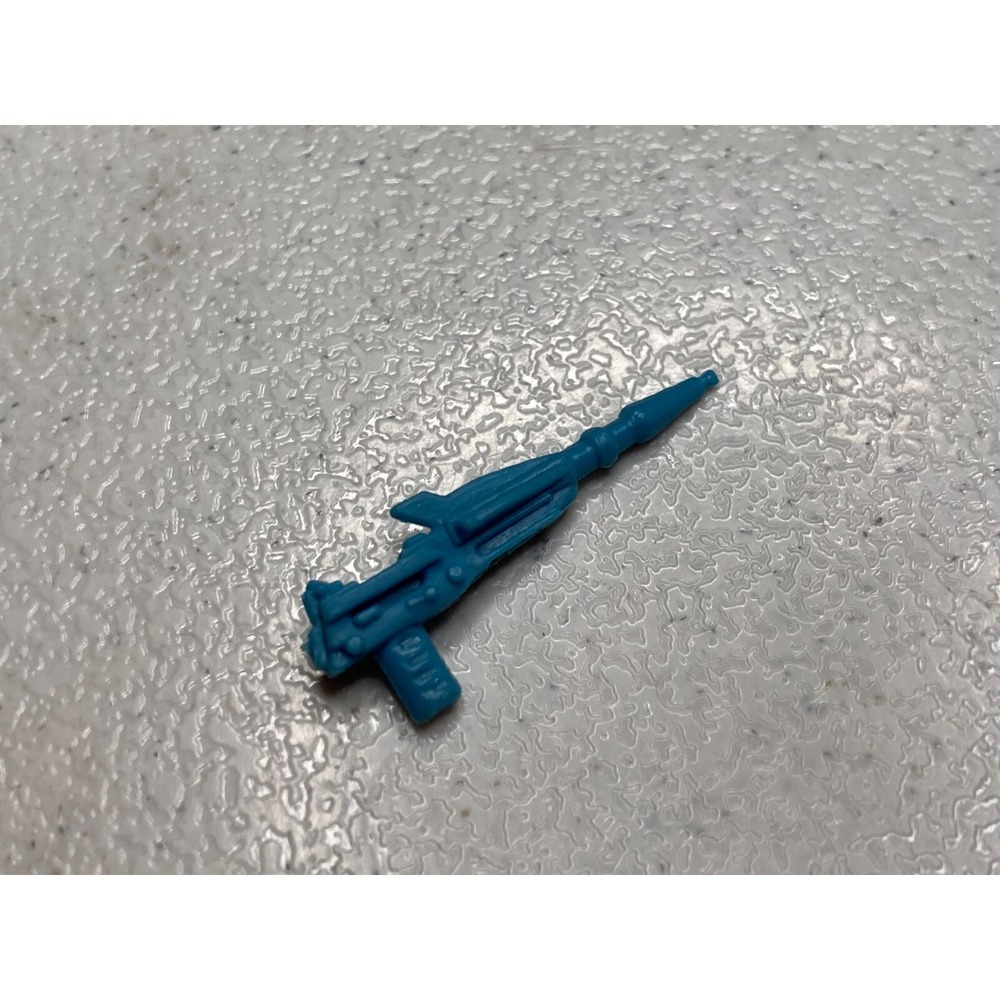 GI JOE 1986 COBRA MAJOR BLUDD HAND GUN ACCESSORY PACK 4 ORIGINAL LIGHT BLUE